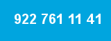 922 761 11 41 922 761 11 41